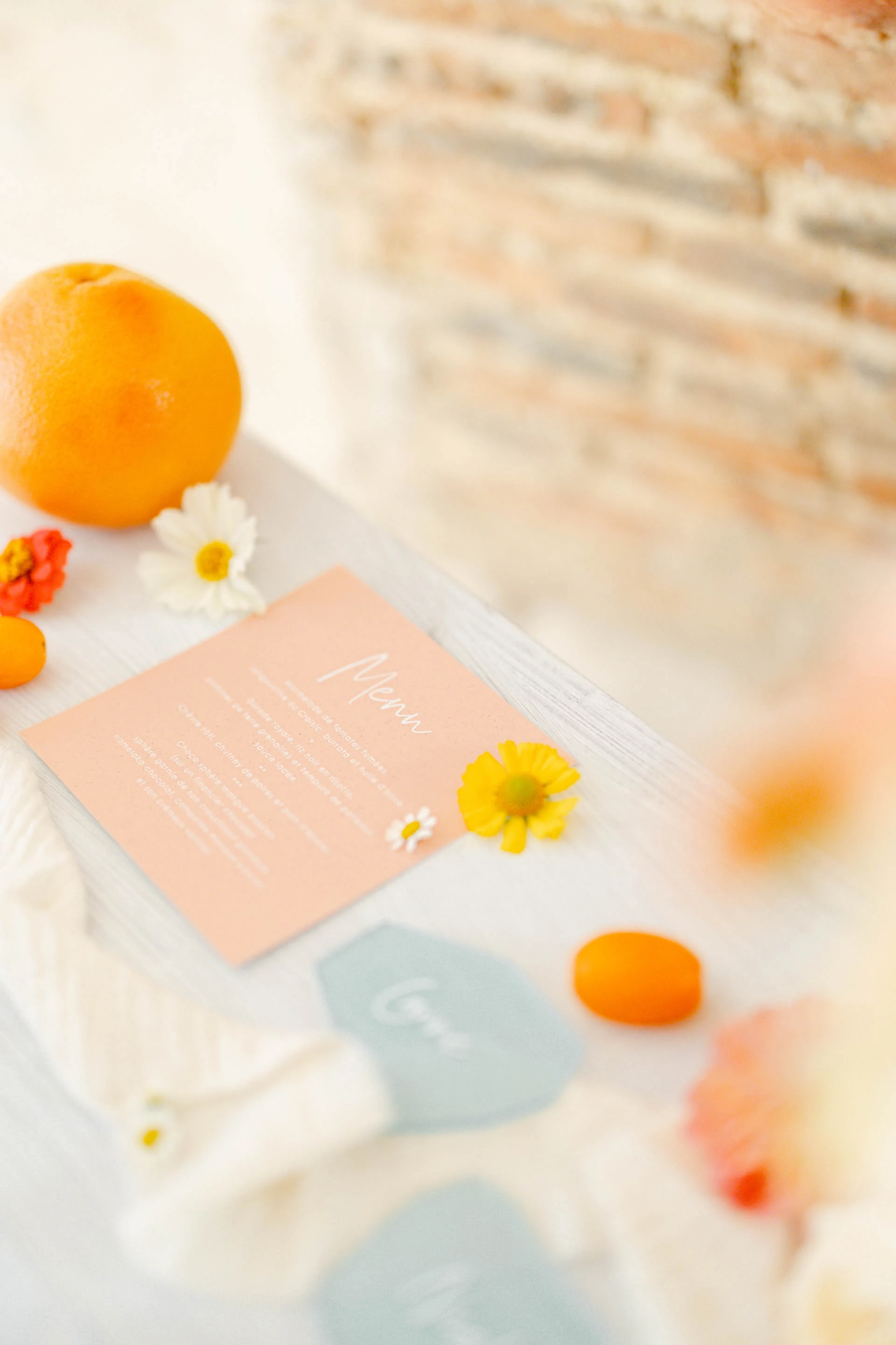 orange papier agrumes fruit clémentine